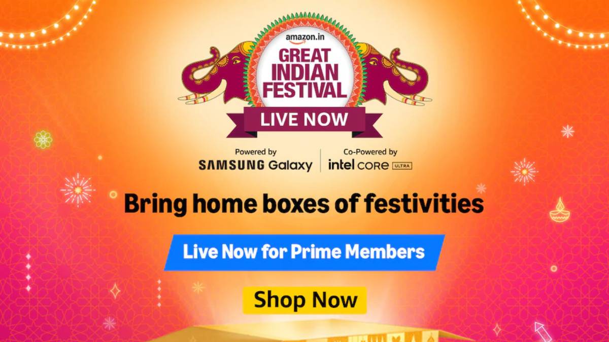 Amazon Great Indian Festival Sale 2024: अमेजन पर शुरू हुई साल की सबसे बड़ी सेल, स्मार्टफोन, लैपटॉप, टीवी सबकुछ मिलेगा सस्ता