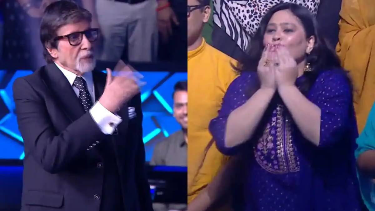 KBC 16: ‘इतने जोर से चुम्मा फेक रही हैं’, अमिताभ बच्चन ने कंटेस्टेंट के नॉटी अंदाज पर बांधा समां