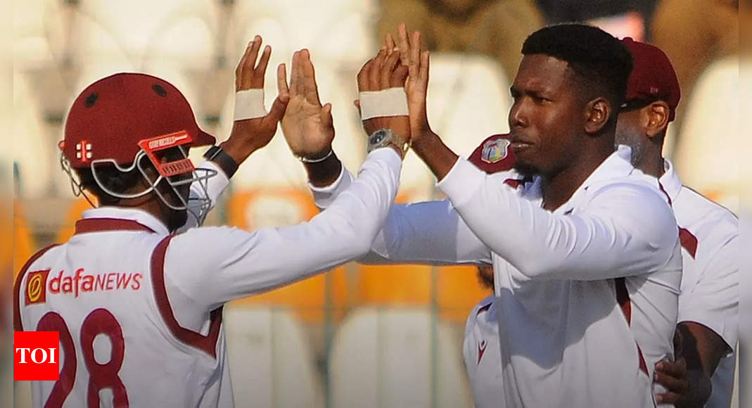 Pakistan struggle in second Test as West Indies sniff series-levelling win |