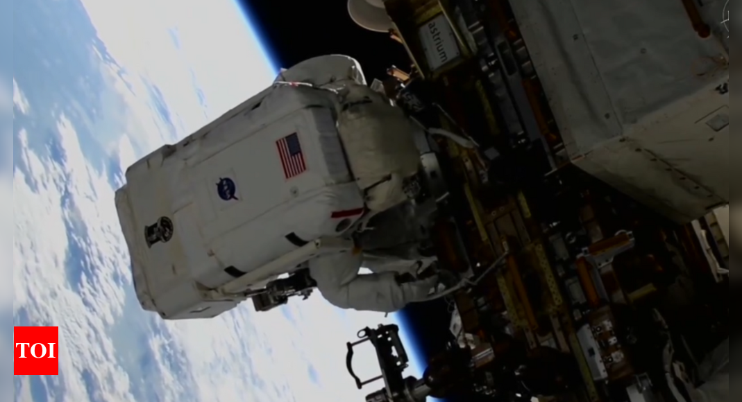 Watch: Stranded astronauts Sunita Williams and Butch Wilmore take first spacewalk together